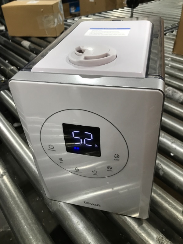 Photo 2 of LEVOIT LV600S Humidifiers for Bedroom Large Room Home, 6L Warm and Cool Mist Top Fill Ultrasonic Air Vaporizer, Smart App & Voice Control, Quickly Humidify Whole House up to 753 sq.ft, Sleep Mode
