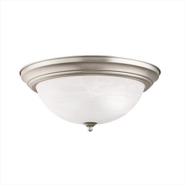 Photo 1 of  Kichler 8110 3 Light 16 Wide Flush Mount Ceiling Fixture - Nickel 