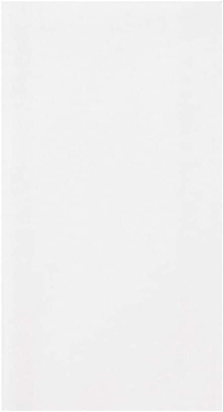Photo 1 of  Hoffmaster 856499 Linen-Like Disposable Guest Towel, 1/6 Fold, Unfolded Size 12" Width x 17" Length, Folded Size 4.5" X 8.5", White (5 Packs of 100) 