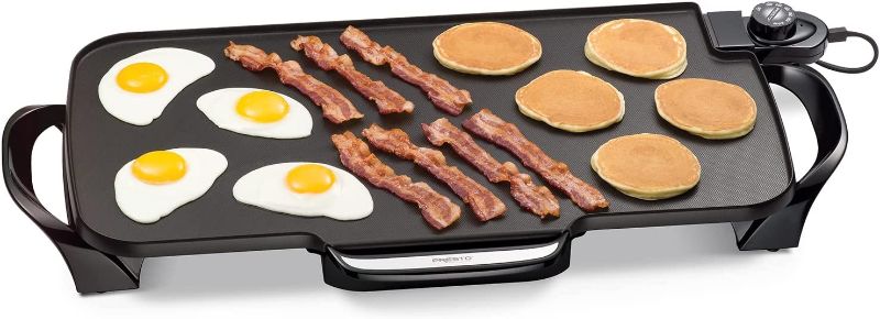 Photo 1 of  Presto 07061 22-inch Electric Griddle With Removable Handles, Black, 22-inch 