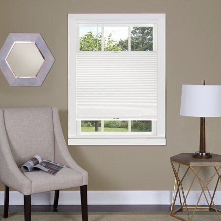 Photo 1 of  Achim Top Down Bottom up Indoor Cordless White Polyester Light Filtering Window Cellular Shade 64 L X 36 W 