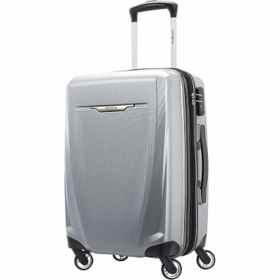 Photo 1 of  Samsonite Winfield 3 DLX Polycarbonate Carry-on Luggage, Silver (120752-1776) 