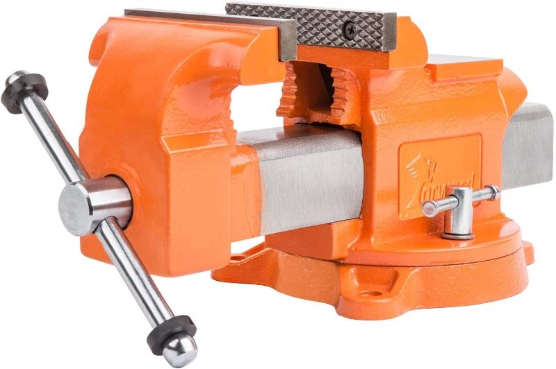 Photo 1 of  Forward 5-Inch Bench Vise Ductile Iron with Channel Steel and 360-Degree Swivel Base HY-30505-5In (5") 
