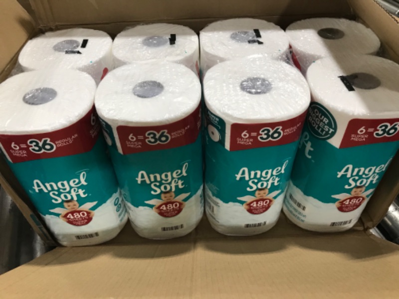 Photo 2 of Angel Soft Toilet Paper, 24 Super Mega Rolls