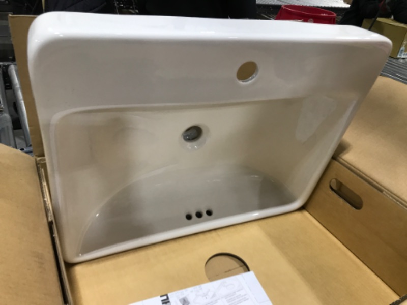 Photo 2 of Kohler K-2660-1-0 Vox Rectangle Vessel Bathroom Sink, White