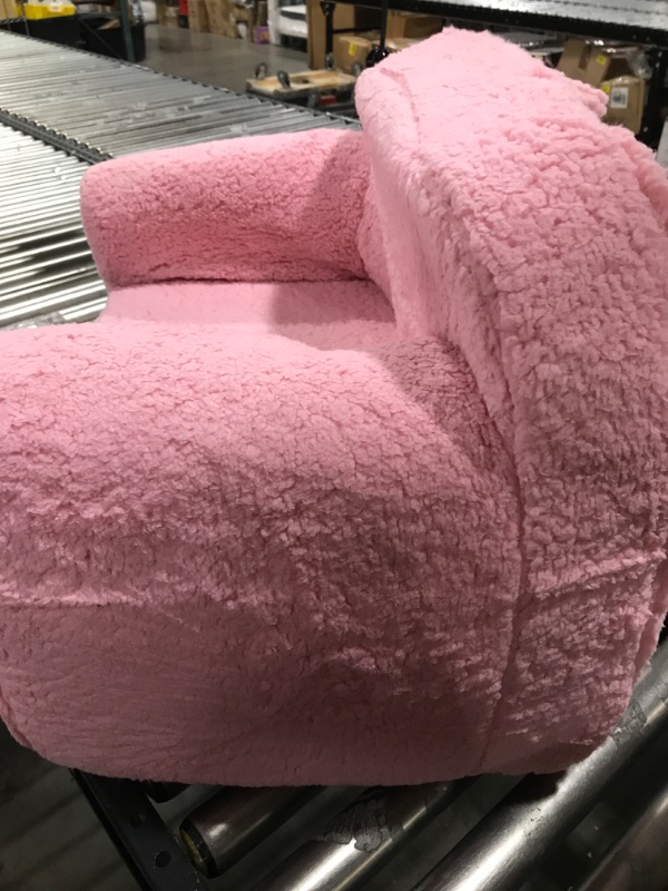 Photo 3 of Delta Children Cozee Sherpa Chair, Pink
