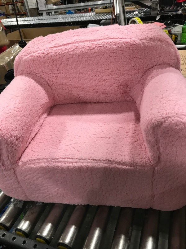 Photo 2 of Delta Children Cozee Sherpa Chair, Pink
