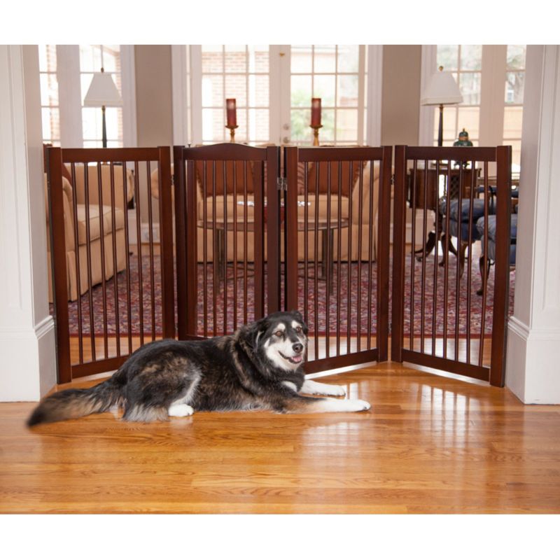 Photo 1 of  Primetime Petz 360 Configurable Pet Gate with Door, 36 H, Large, Brown 