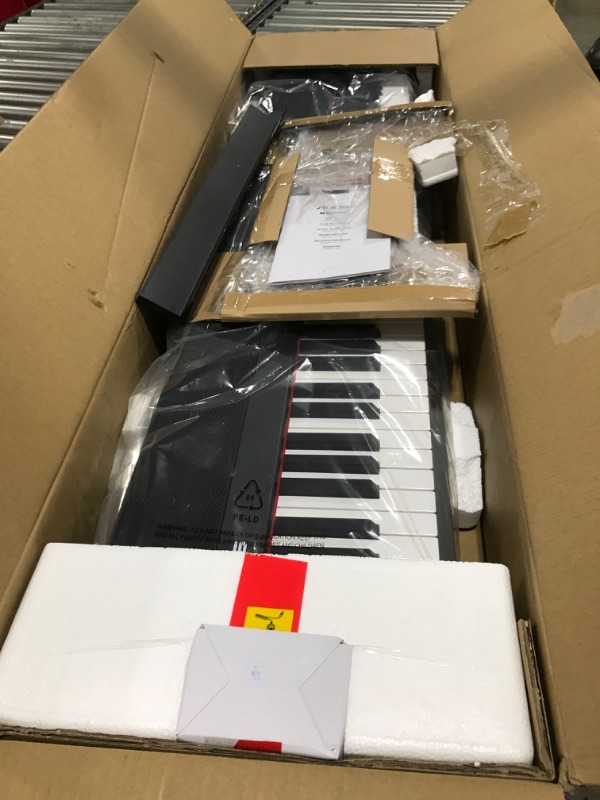 Photo 2 of Alesis Recital – 88 Key Digital Piano Keyboard with Semi Weighted Keys, 2x20W Speakers, 5 Voices, Split, Layer and Lesson Mode, FX and Piano Lessons Recital Piano Only