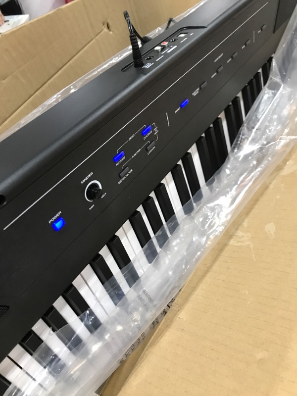 Photo 4 of Alesis Recital – 88 Key Digital Piano Keyboard with Semi Weighted Keys, 2x20W Speakers, 5 Voices, Split, Layer and Lesson Mode, FX and Piano Lessons Recital Piano Only