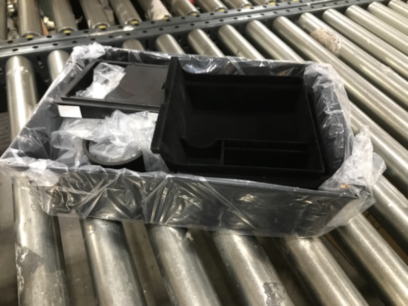 Photo 2 of Motrobe 2023 Upgraded 5PCS Model Y Cup Holder Center Console Under Seat Organizer Tray Hidden Armrest Storage Box for 2021-2023 Tesla Interior Accessories 5 PCS