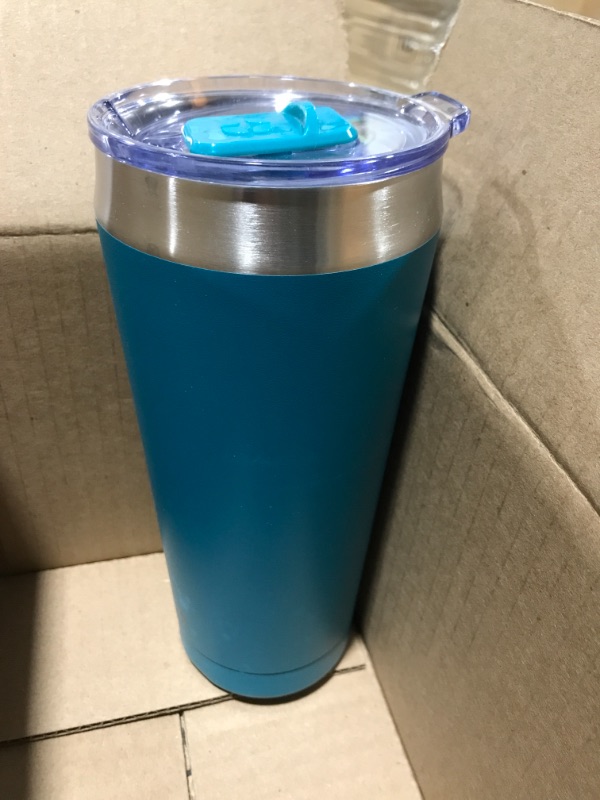Photo 2 of  Ello 20oz Stainless Steel Beacon Tumbler with Lid Teal 