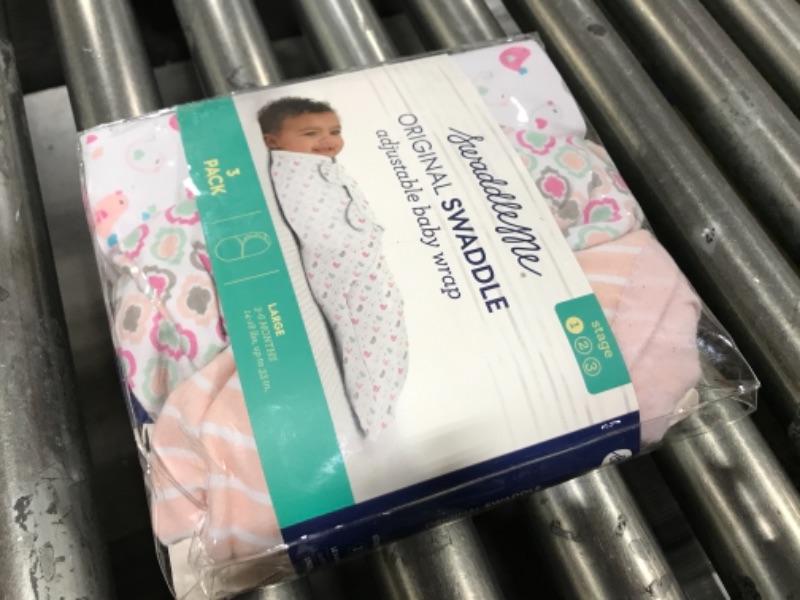 Photo 2 of  SwaddleMe Original Fly Away 3-Pack Swaddles, Multicolor, Large 