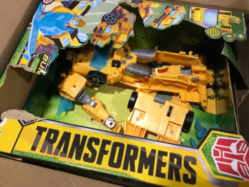 Photo 2 of  Transformers Toys Cyberverse Adventures Dinobots Unite Roll N’ Change Bumblebee Action Figure Set 5 Pieces 