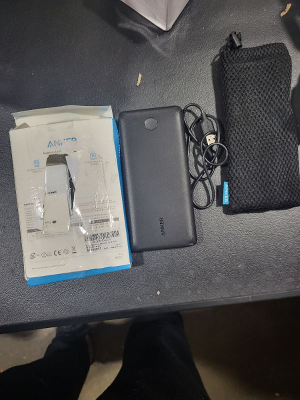 Photo 2 of Anker Portable Charger, 325 Power Bank (PowerCore Essential 20K) 20000mAh Battery Pack with PowerIQ Technology and USB-C (Recharge Only) for iPhone, Samsung Galaxy, and More Black