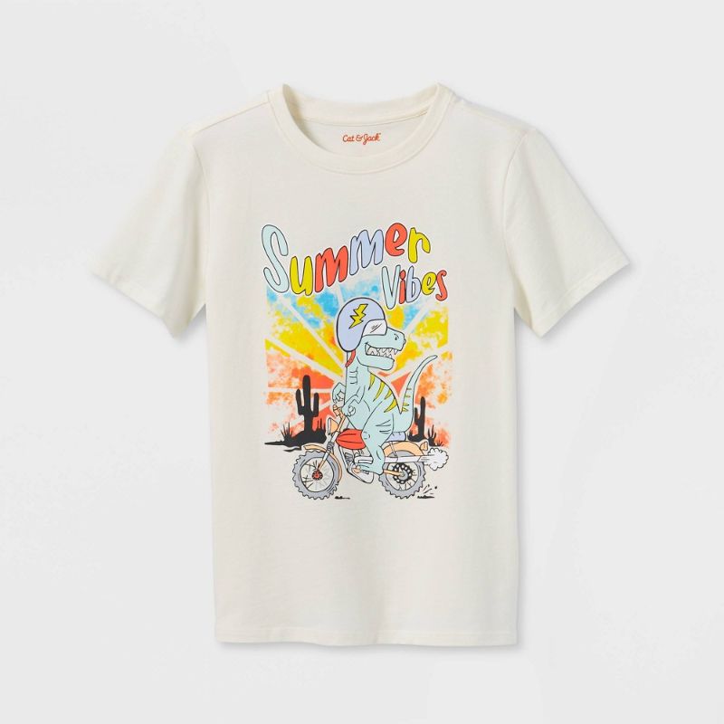 Photo 1 of Boy' 'ummer Vibe' Graphic Hort Leeve T-hirt - Cat & Jack™
SIZE-SMALL
