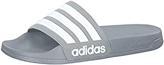 Photo 1 of adidas Men's Adilette Shower Slides Grey/White/Grey 8