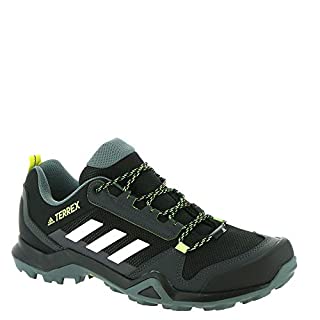 Photo 2 of adidas Men's Terrex Ax3 Hiking Boot, Black/White/Acid Yellow, 7.5