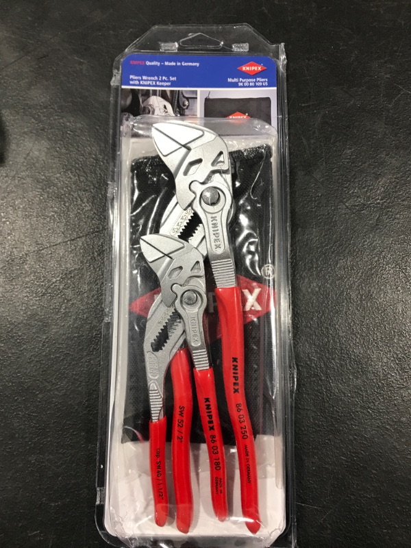 Photo 2 of 2 Pc Pliers Wrench Set w/ Keeper Pouch and Tools - 2 Piece Cobra Pliers Set (87 01 180 & 87 01 250) (003120V01US) Wrench Set + Cobra Pliers Set