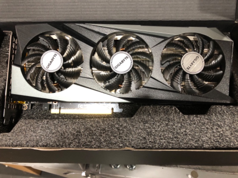 Photo 2 of Gigabyte GeForce RTX 3060 Ti Gaming OC 8G (REV2.0) Graphics Card, 3X WINDFORCE Fans, LHR, 8GB 256-bit GDDR6, GV-N306TGAMING OC-8GD REV2.0 Video Card