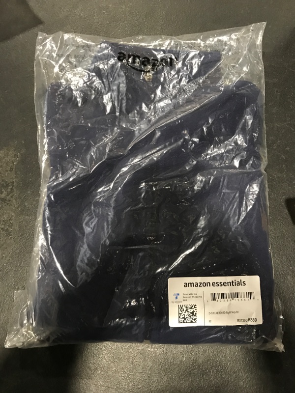 Photo 2 of Amazon Essentials Boys and Toddlers' Polar Fleece Full-Zip Mock Jacket Polyester Navy/Blue size Medium