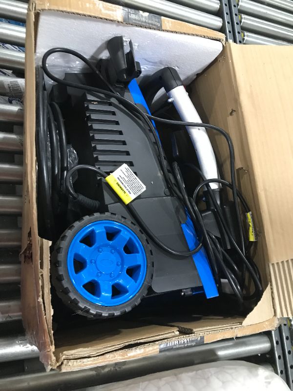 Photo 1 of  Electric Pressure Washer Portable  Adjustable Nozzle Foam Cannon for Cars Homes Decks Driveways Patios Cleaning  Blue