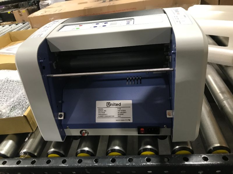 Photo 1 of United F100 Automatic Paper Folding Machine, 200 Sheets, Letter and Legal Size
