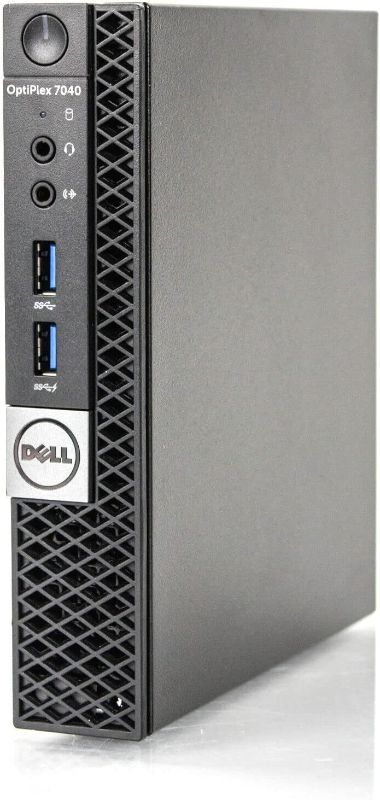 Photo 1 of Dell Optiplex 7040 Micro Form Factor Desktop, Intel Quad Core i5 6500T 2.5Ghz, 16GB DDR4, 256GB NVMe SSD, Wi-Fi, HDMI, Windows 10 Pro (Renewed)
