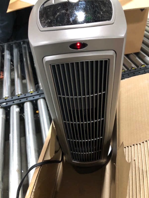 Photo 2 of Lasko 1500W Digital Ceramic Space Heater with Remote, 755320, Silver