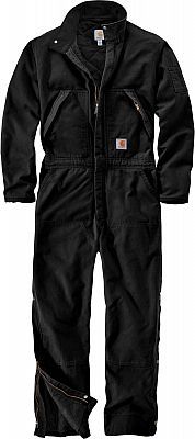 Photo 1 of Carhartt Washed Duck Insulated Coveralls for Men - Black - Regular - S
