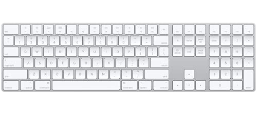 Photo 1 of Apple Magic Keyboard with Numeric Keypad (Wireless, Rechargable) - US English - Silver
