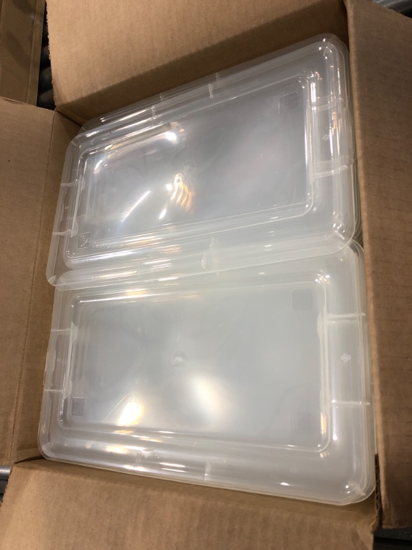 Photo 2 of IRIS 5 Quart Clear Storage Box, 20 Pack 