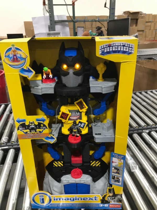 Photo 2 of Fisher-Price Imaginext DC Super Friends, Transforming Batcave, Batman playset with character figures for preschool kids 3 years and up