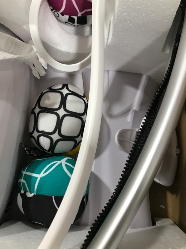 Photo 1 of 4moms mamaRoo 4 Multi-Motion Baby Swing + Safety Strap Fastener, Bluetooth Baby Swing with 5 Unique Motions, Nylon Fabric, Black