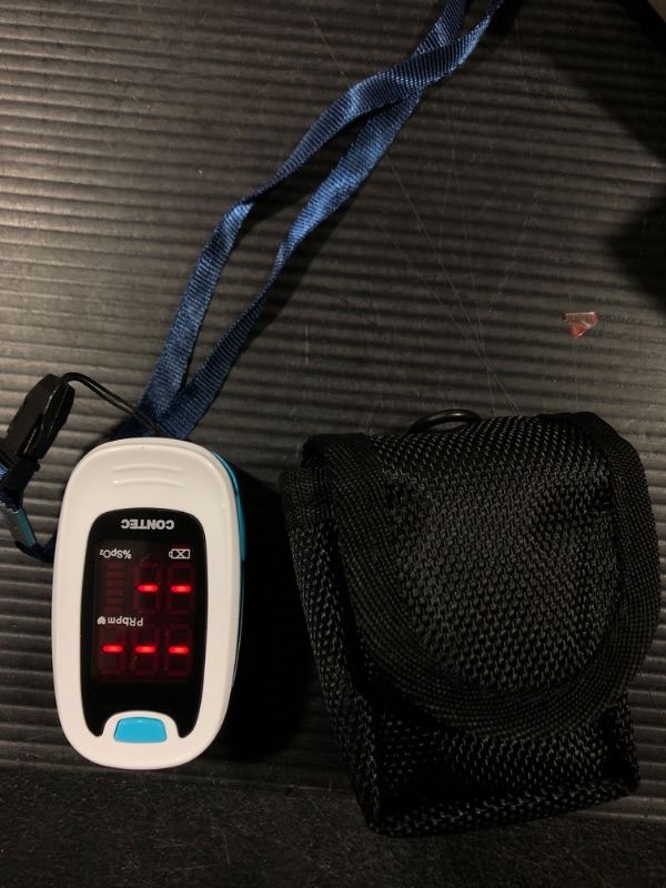 Photo 2 of CONTEC LED CMS50M Pulse Oximeter,SpO2 and PR Value Waveform Blood Oxygen, Neck/Wrist Cord