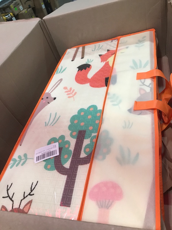 Photo 2 of Baby Play Mat Palymat Foldable 78" X 59" X 0.4" LXIAOY Extra Large Crawling Pad Non-Toxic Foldable Waterproof Portable for Outdoor and Travel for Infants, Babies, Toddlers,(59x78x0.4inch)