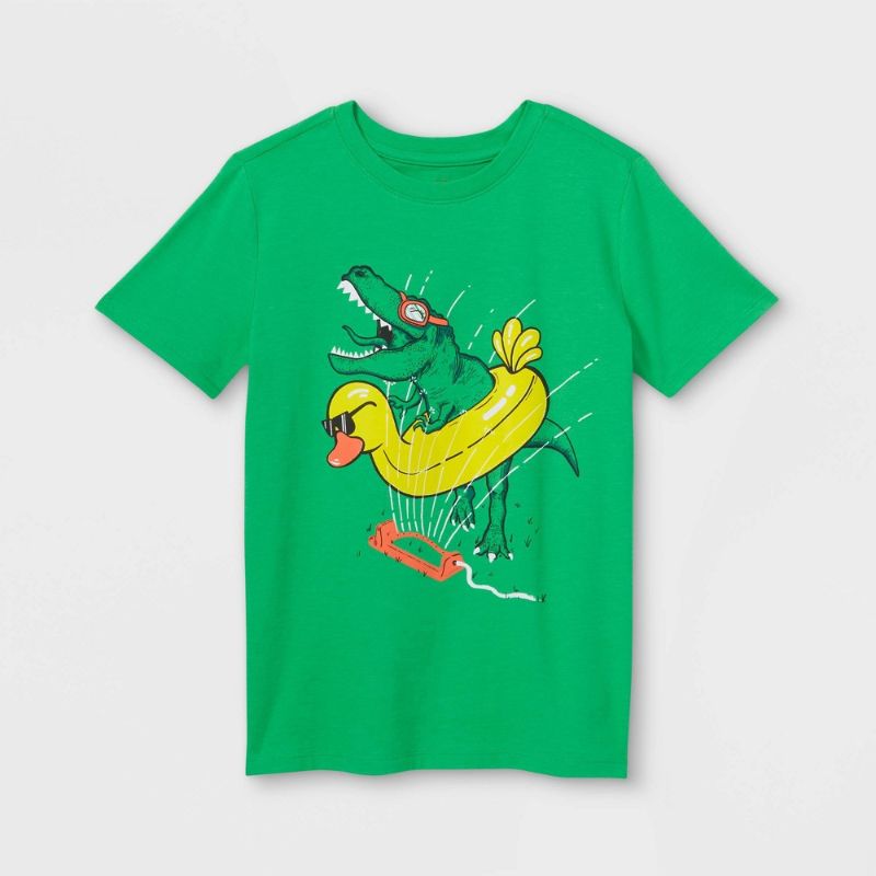 Photo 1 of Boys' Suertie T-Rex Short Sleeve Graphic T-Shirt - Cat & Jack - size m 