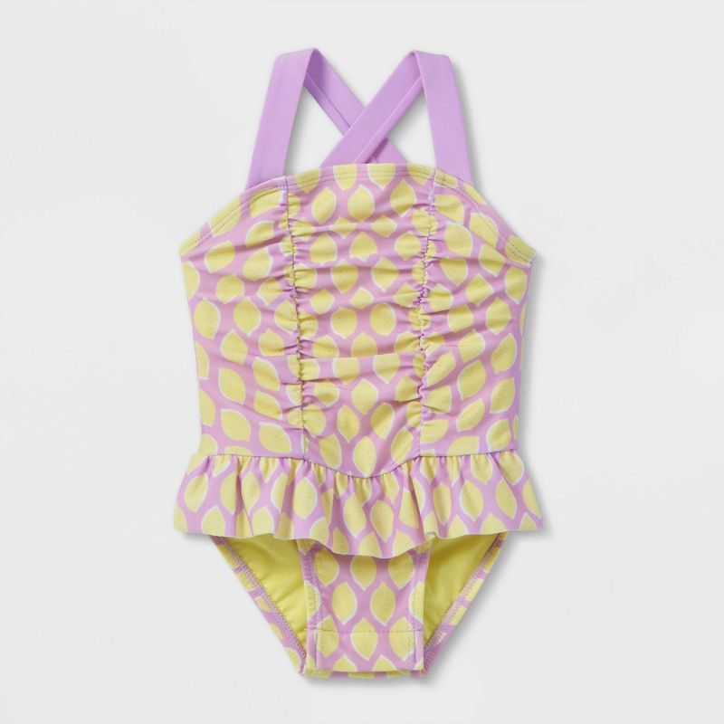 Photo 1 of Baby Girls' Fruit Print One Piece Swimsuit - Cat & Jack™ 6-9 M