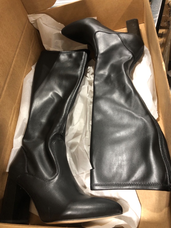 Photo 1 of Franco Sarto Women's Katherine Knee High Boot 11 Black Stretch Leather