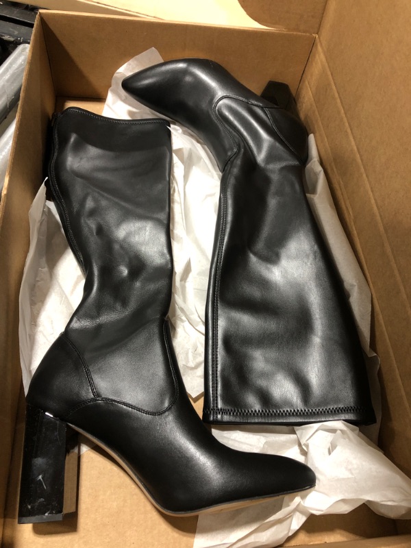 Photo 1 of Franco Sarto Women's Katherine Knee High Boot 11 Black Stretch Leather