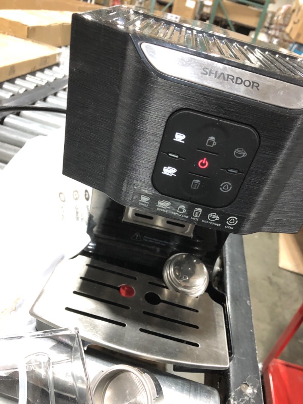 Photo 5 of SHARDOR Espresso Machine 15 Bar Pump Pressure, Cappuccino Machine and Latte Machine with Milk Frother, Brew Single or Double Shot Espresso Coffee Maker, Black