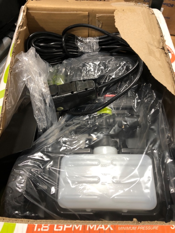 Photo 1 of Sun Joe SPX2688-MAX 2050 Max PSI 1.8-GPM Max Electric High Pressure Washer for Cleaning Your RV, Car, Patio, Fencing, Decking and More w/ Foam Cannon 2050-PSI MAX (SPX2688-MAX)
