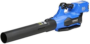 Photo 1 of (BATTERY NOT INCLUDED) KOBALTS 140 MPH 80-Volt 80v 630-CFM Lithium Ion Brushless Cordless Electric Leaf Blower (Bare Tool Only, Battery and Charger Not Included)