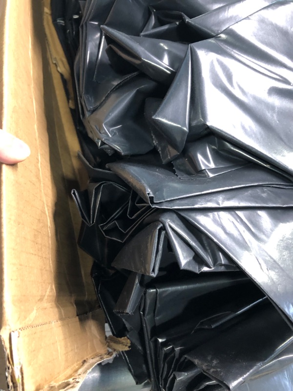 Photo 1 of BOX OF Plasticplace Contractor Trash Bags ---- Black Heavy Duty Garbage Bag ? 