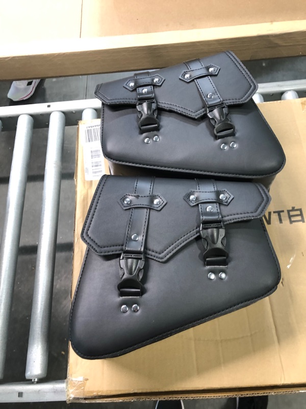 Photo 1 of Vechkom Vintage Saddlebags For Motorcycle Universal PU Waterproof Saddle bags for Scooter Honda Suzuki Yamaha HD Street Sportster Vintage-2