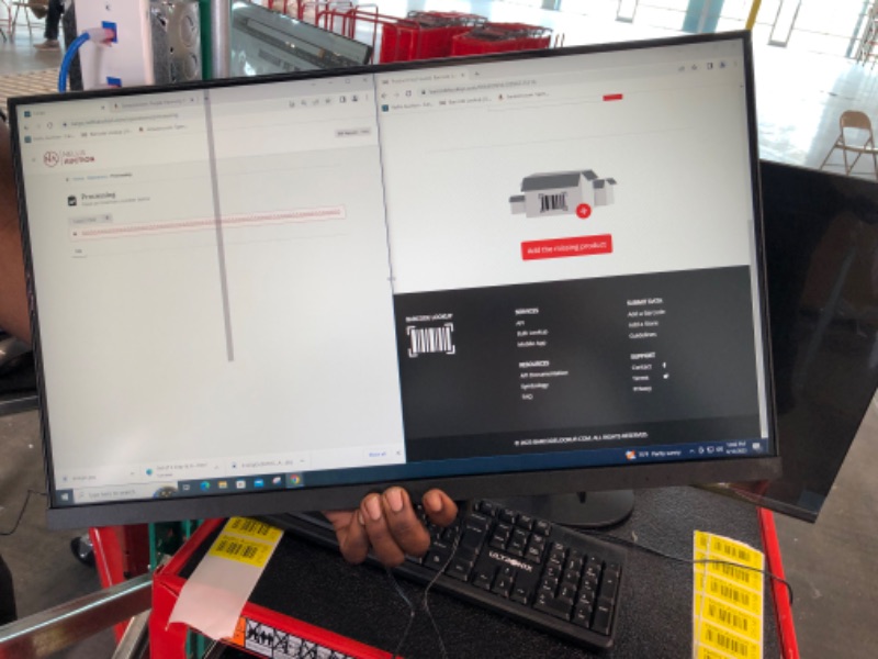 Photo 1 of KOORUI 24 Inch Computer Monitor Full HD 1920 x 1080p VA Display 75Hz 3000:1 Contrast Ratio with HDMI, VGA, Frameless, 75 x 75 mm VESA Mountable, Ergonomic Tilt, Black