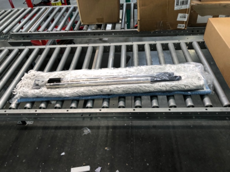 Photo 1 of 42 Inch Commercial Industrial Mop Dust Mop with 2 Pads, Commercial Mop for Dry and Wet Cleaning, Stainless Steel Handle, Heavy Duty Floor Duster Mop for Warehouse Factory Mall Garage