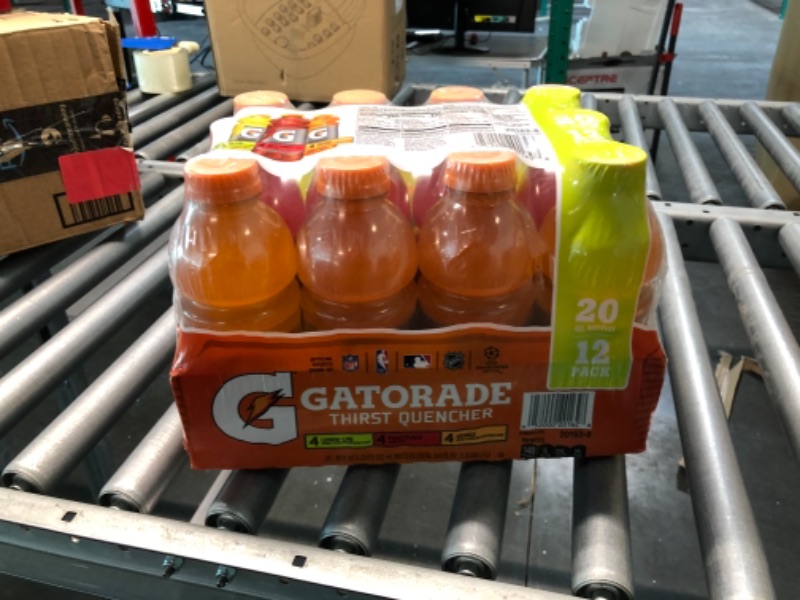 Photo 3 of Gatorade Thirst Quencher Sports Drink, Variety Pack, 20oz Bottles, 12 Pack, Electrolytes for Rehydration Classic Variety Pack -------------Expire 7-5-23