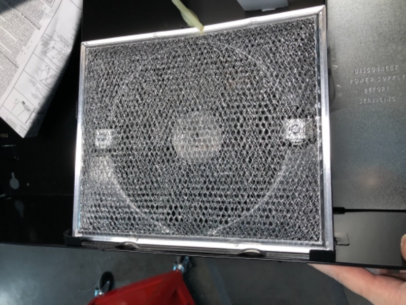 Photo 4 of Broan-NuTone 423023 Insert 30-inch Under-Cabinet Range Hood with 2-Speed Exhaust Fan and Light, Black Black 30 Inch Range Hood-------------- Open BOX 