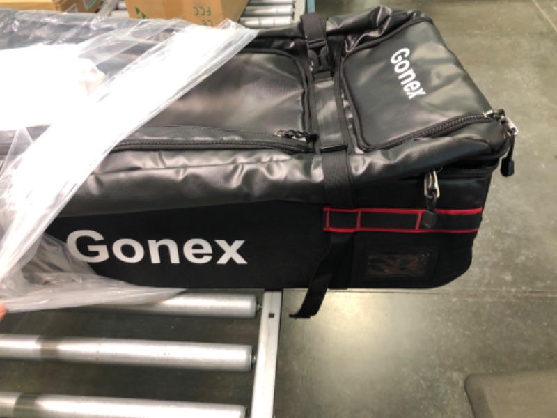 Photo 4 of Gonex Rolling Duffle Bag with Wheels, 100L Water Repellent Large Wheeled Travel Duffel Luggage with Rollers 33 inch, Black Black (33 inch) 33 inch----------- Open Box 